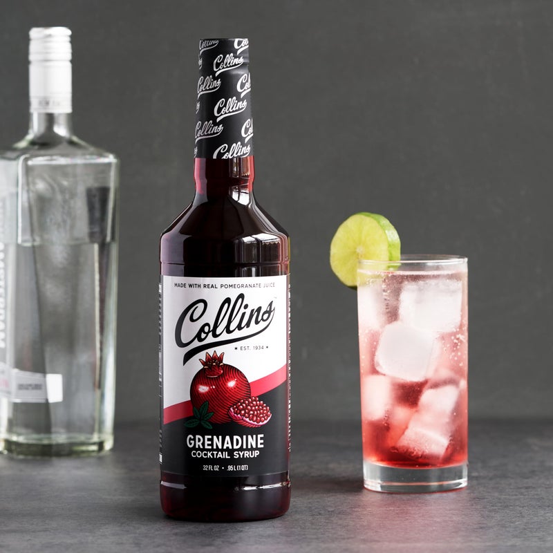 Collins Chicago Collins Grenadine Syrup, Real Pomegranate Juice and Sugar, Craft Cocktail Syrup, Drink Mixers, 32 oz - Image 5